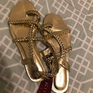 Gold sandals